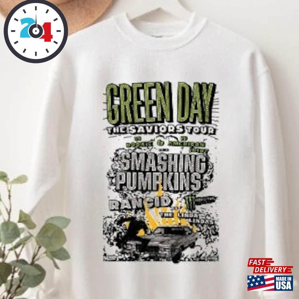 Green Day The Saviors Tour  Thank You For Memories Shirt Concert T-Shirt